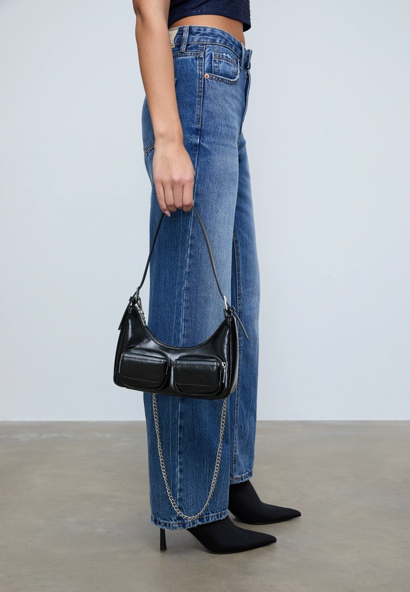 Мини-сумка на плечо с карманами