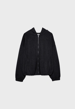 Толстовка с капюшоном с объемной отделкой, мягкая на ощупь- Заказать в России