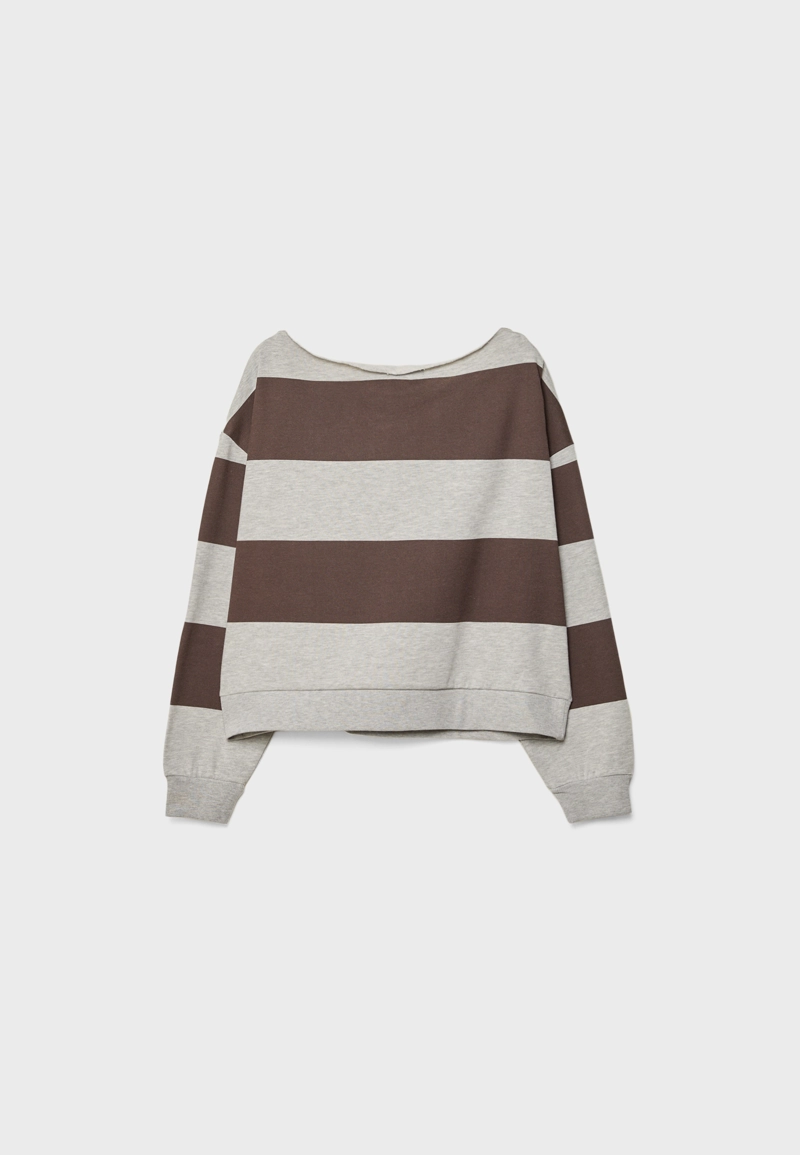 Базовая толстовка с асимметричным вырезом