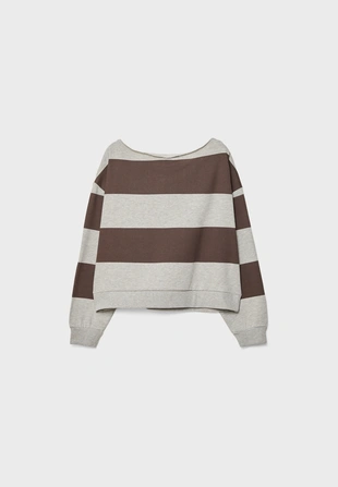 Базовая толстовка с асимметричным вырезом- Заказать в России