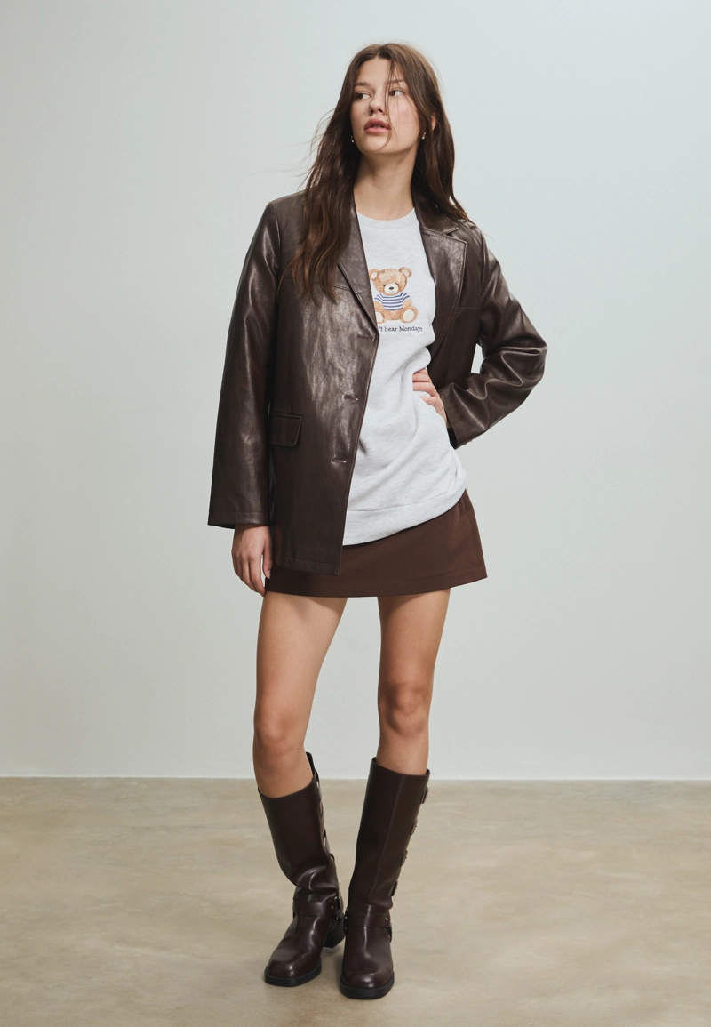 Толстовка с вышитым мишкой