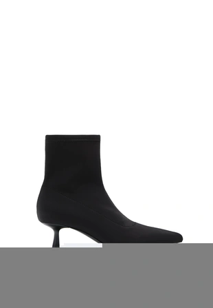 Ботильоны на среднем тонком каблуке из неопрена- Заказать в России