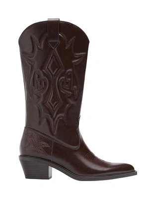 Ботинки в ковбойском стиле на каблуке- Заказать в России