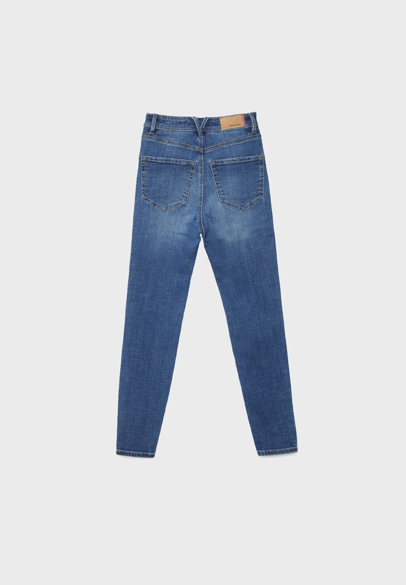 Джинсы скинни D09 с очень высокой посадкой