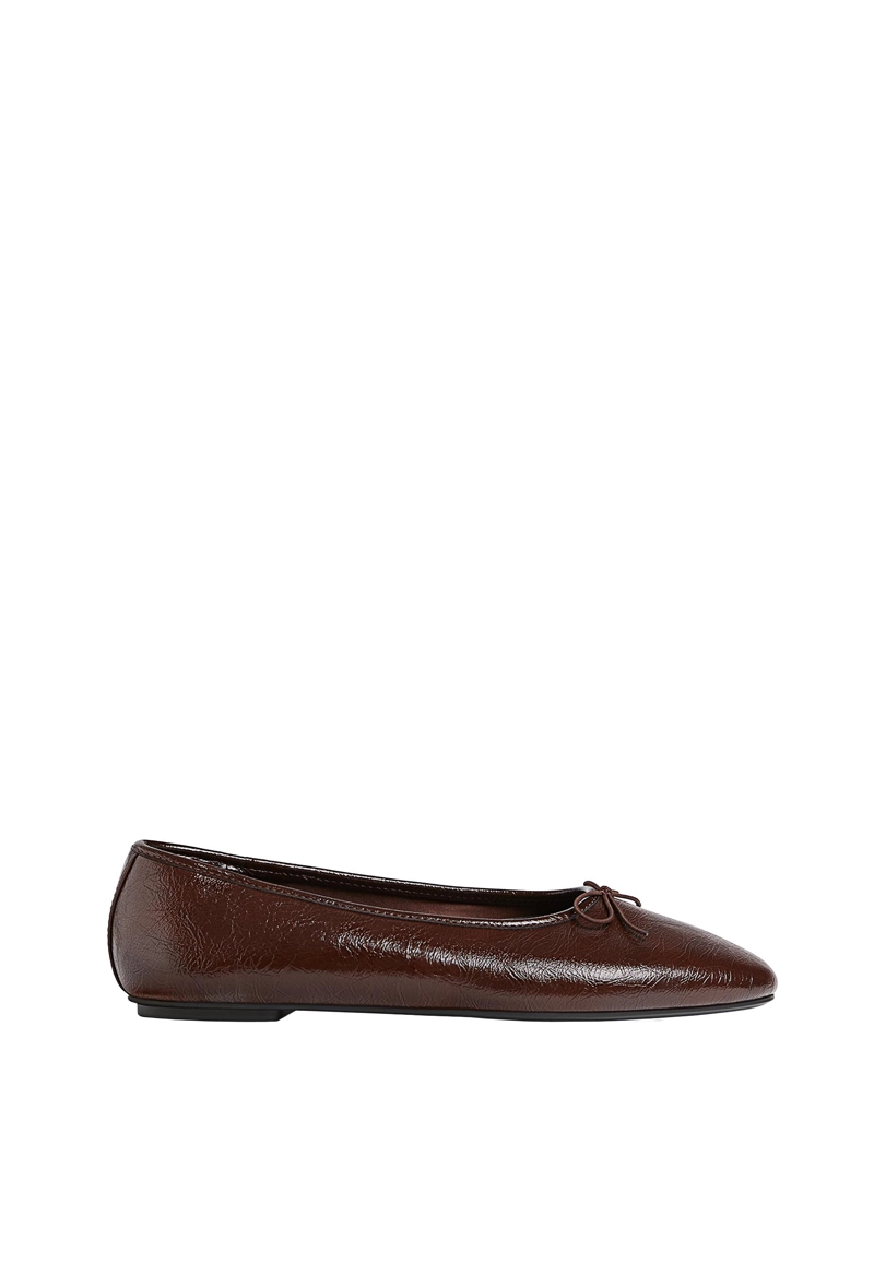 Балетки из искусственной кожи