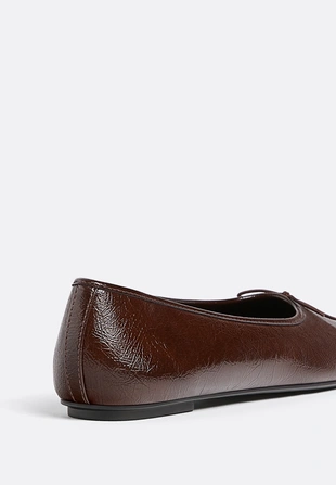 Балетки из искусственной кожи- Заказать в России