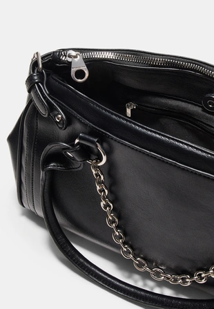 Сумка на плечо из искусственной кожи с цепочкой- Заказать в России
