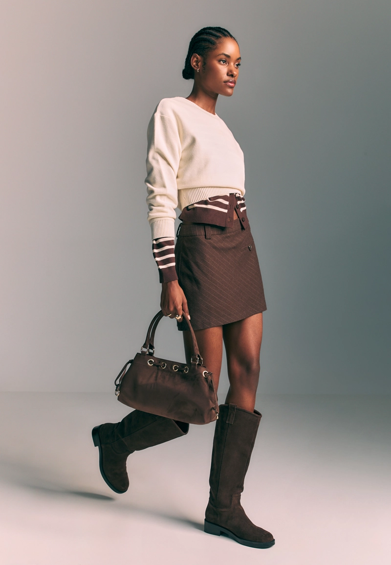 Сумка на плечо с люверсами