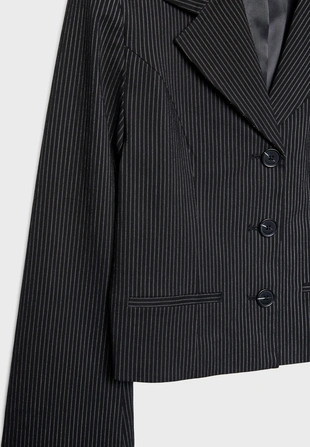 Укороченный пиджак в полоску- Заказать в России