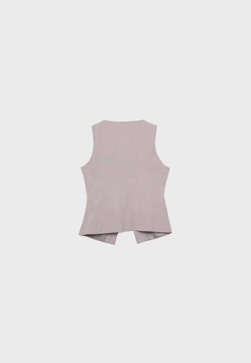 Жилет стандартного кроя на пуговицах