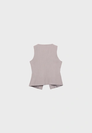 Жилет стандартного кроя на пуговицах- Заказать в России