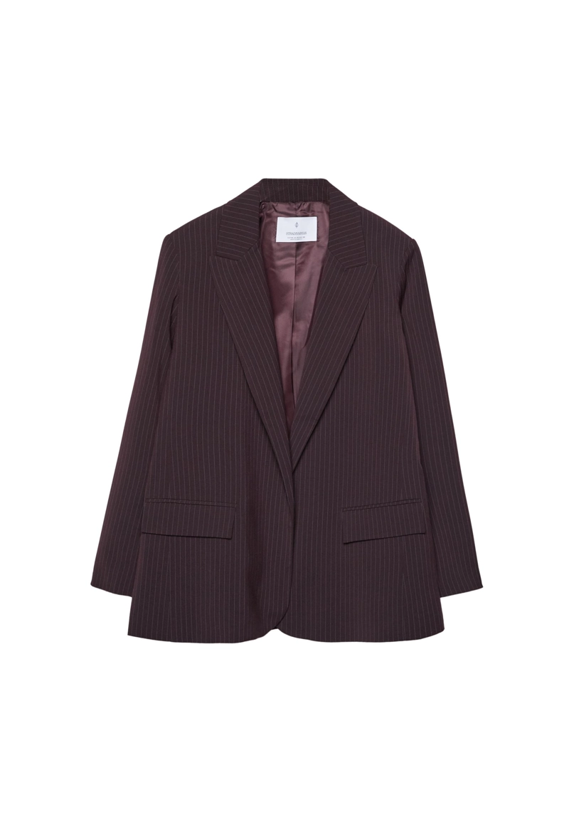Пиджак открытого типа в полоску