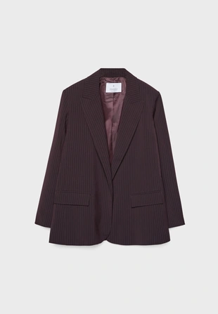 Пиджак открытого типа в полоску- Заказать в России