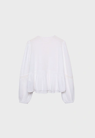 Свободная блузка с вышивкой- Заказать в России