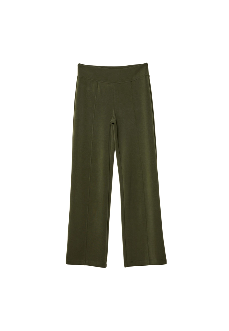 Прямые брюки-джоггеры с мягкой текстурой и складками