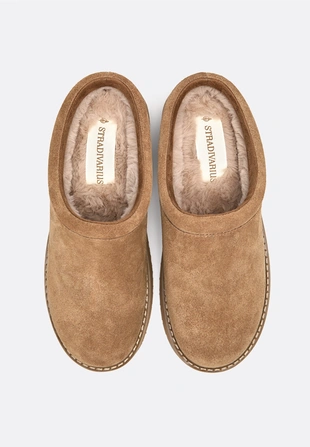 Кожаные сабо на плоской подошве- Заказать в России