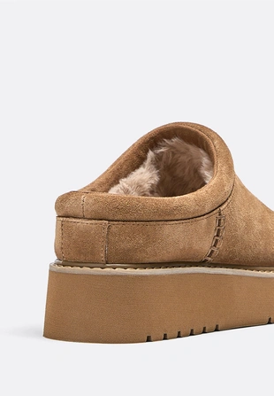 Кожаные сабо на плоской подошве- Заказать в России