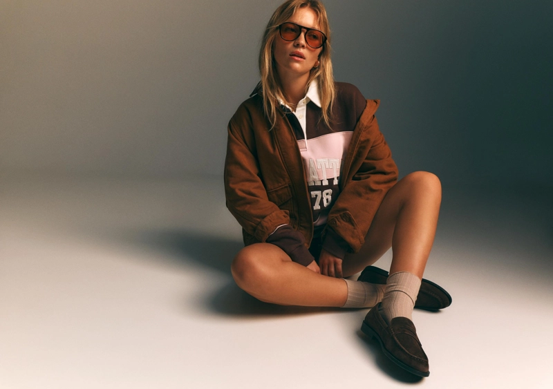 Кожаные лоферы на тонкой подошве