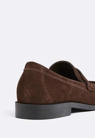 Кожаные лоферы на тонкой подошве- Заказать в России