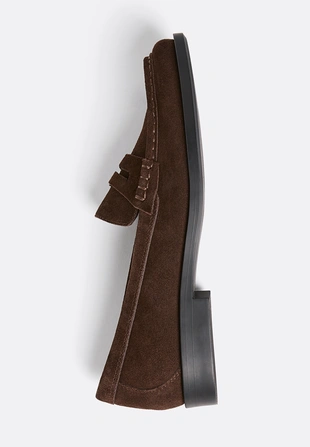 Кожаные лоферы на тонкой подошве- Заказать в России