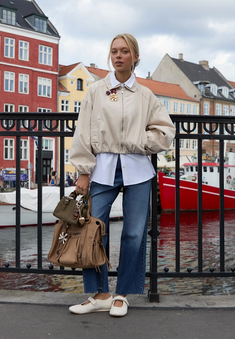 Кожаные балетки