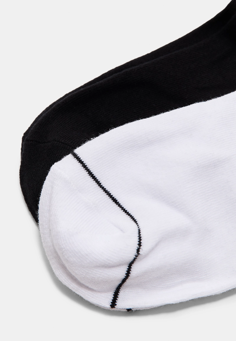 Набор из 2 пар носков в полоску с вышивкой