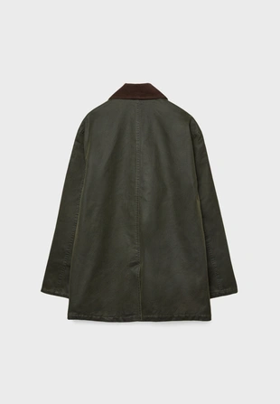 Парка с вощеным покрытием и множеством карманов- Заказать в России