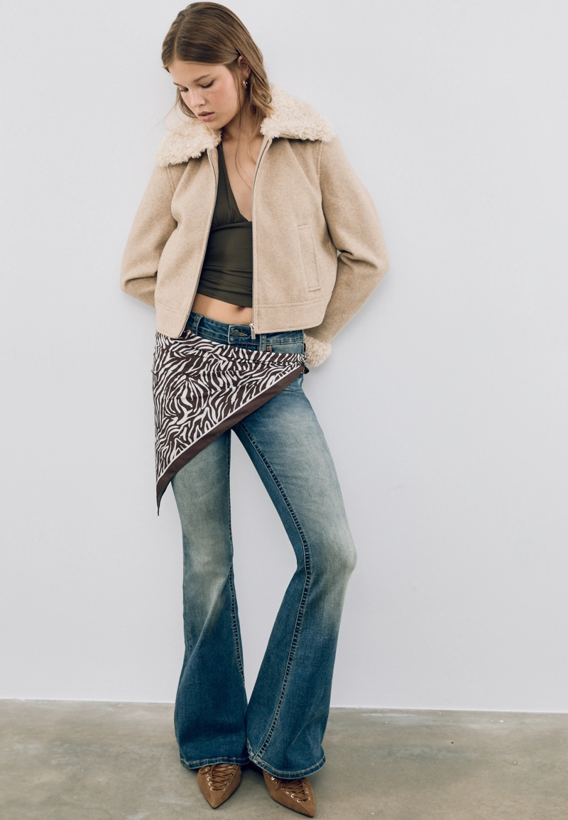 Куртка с отделкой из искусственного меха