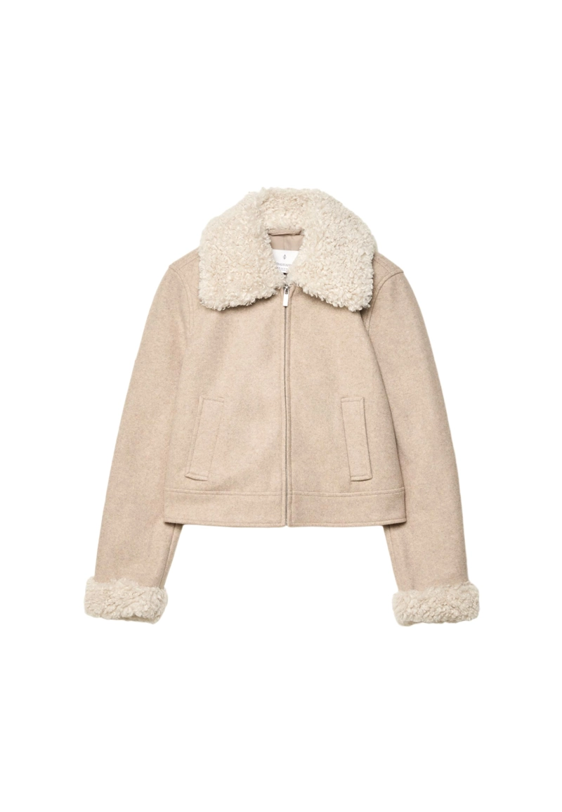 Куртка с отделкой из искусственного меха