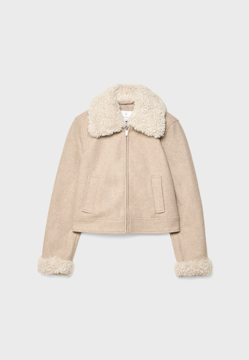 Куртка с отделкой из искусственного меха