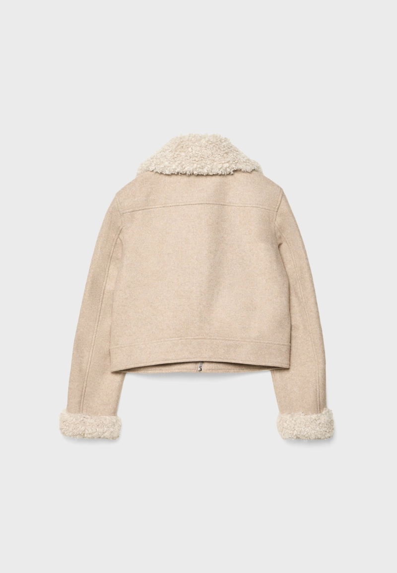 Куртка с отделкой из искусственного меха