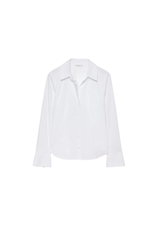 Приталенная базовая рубашка- Заказать в России