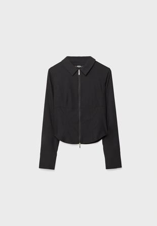 FITTED SHIRT WITH ZIP- Заказать в России