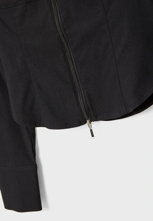 FITTED SHIRT WITH ZIP- Заказать в России