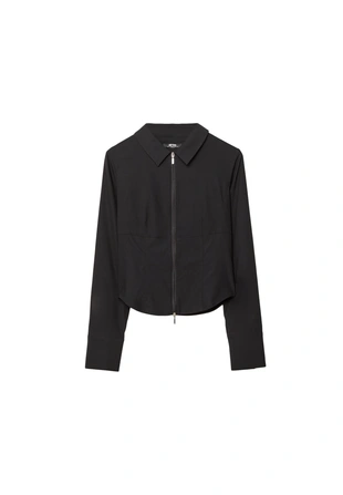 FITTED SHIRT WITH ZIP- Заказать в России