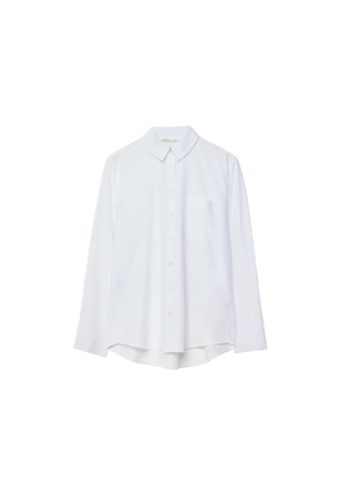 Базовая рубашка из поплина с карманом- Заказать в России