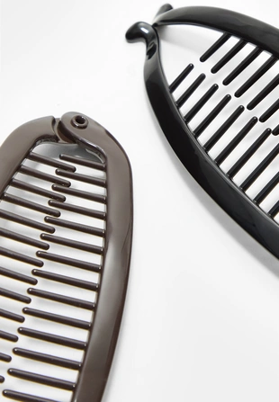 Набор из 2 банановых заколок для меха- Заказать в России