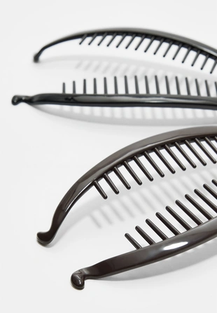 Набор из 2 банановых заколок для меха- Заказать в России