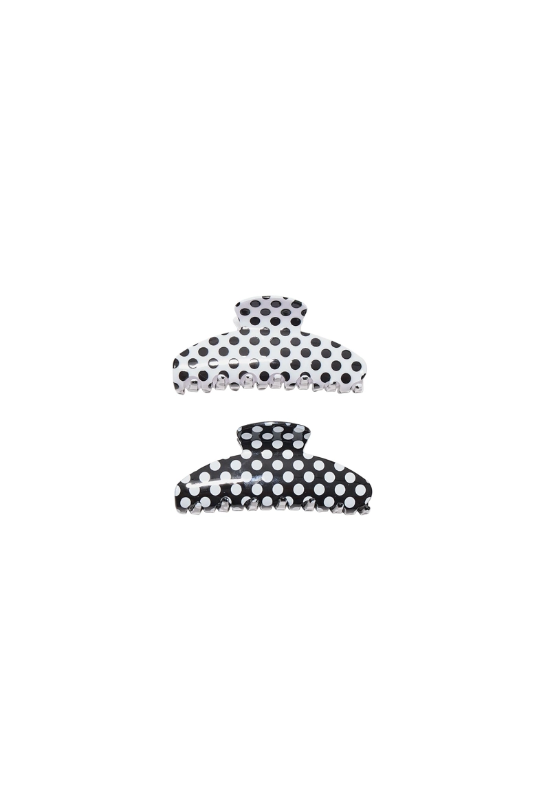 Набор из 2 зажимов в горошек