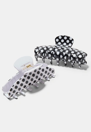 Набор из 2 зажимов в горошек- Заказать в России