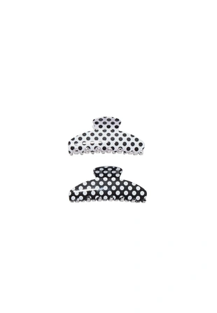Набор из 2 зажимов в горошек- Заказать в России