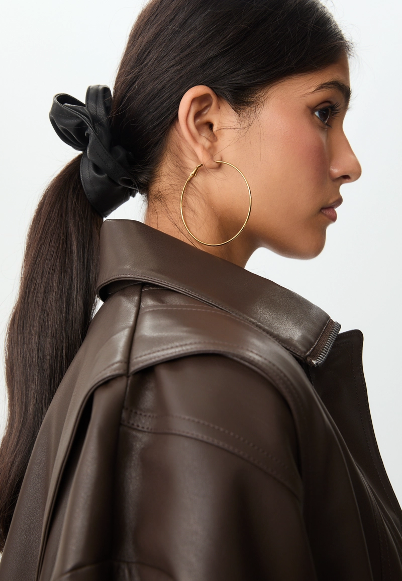 Набор из 2 резинок для волос из искусственной кожи