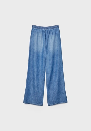 D35 струящиеся джинсовые брюки на шнурке- Заказать в России