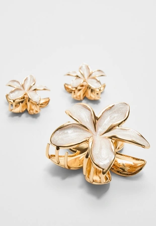 Набор из 3 заколок-цветов- Заказать в России