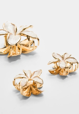 Набор из 3 заколок-цветов- Заказать в России