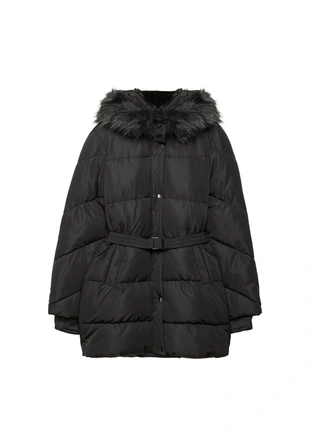 Приталенное стеганое пальто- Заказать в России