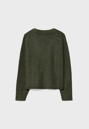 Трикотажный жакет с двойным воротником- Заказать в России