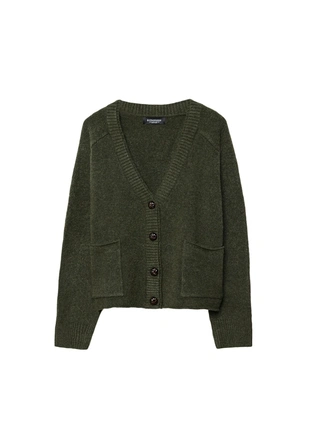 Трикотажный жакет с двойным воротником- Заказать в России