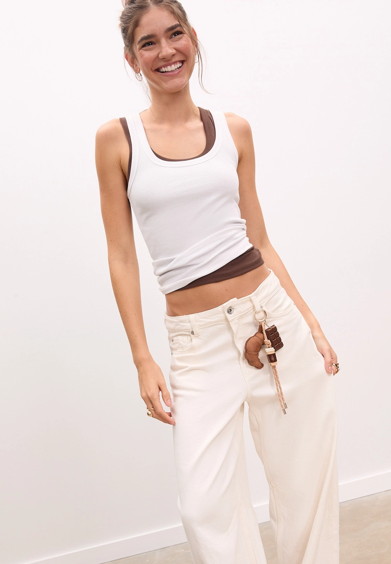 Брелок-подвеска «Кофе и круассан»