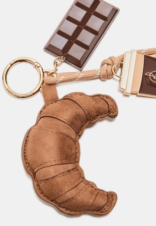 Брелок-подвеска «кофе и круассан»- Заказать в России